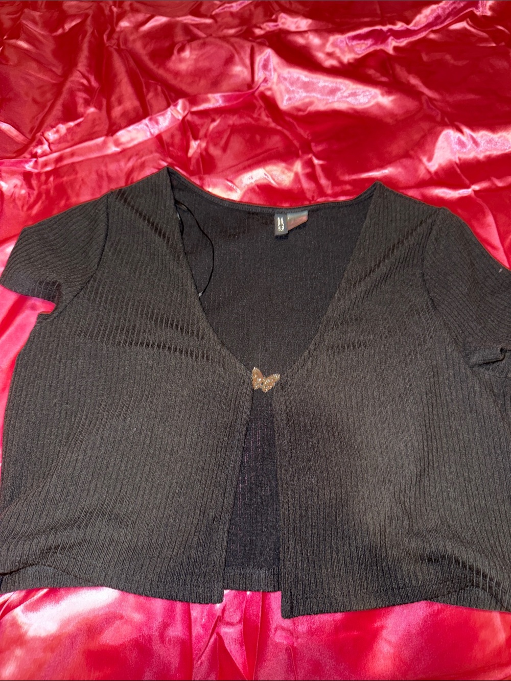 NWT Butterfly Fly Away Crop Top